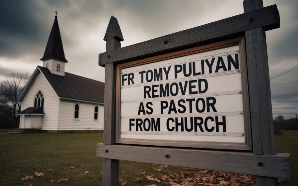 fr tomy puliyan removed as pastor from church 
