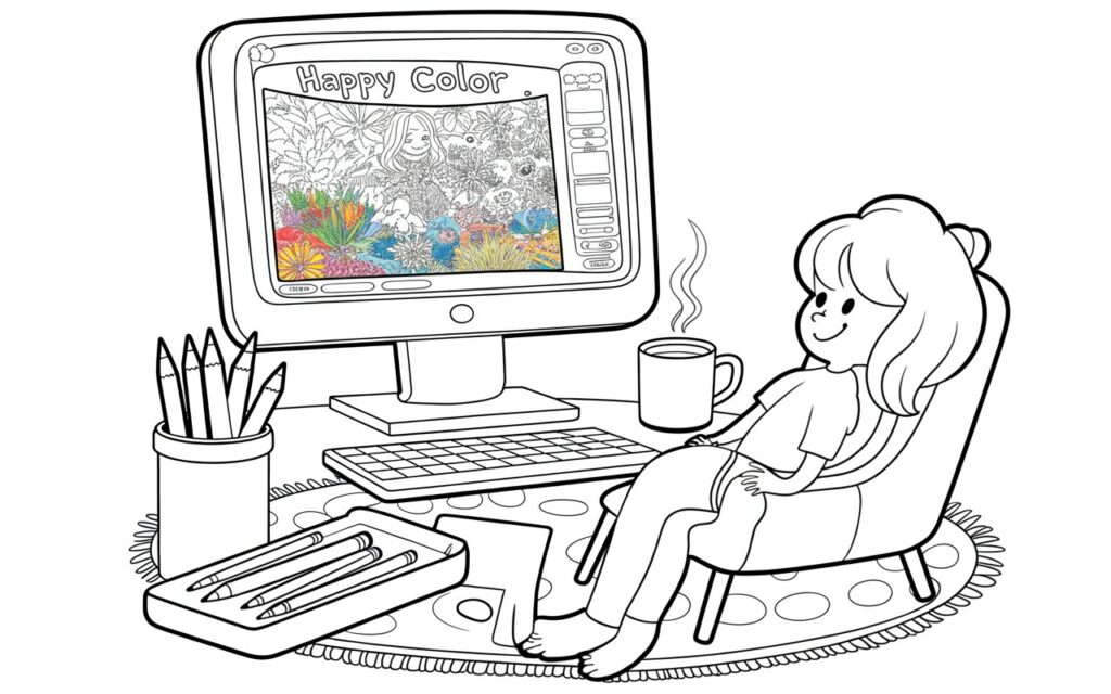 tipps für happy color coloring book am pc usitility 
