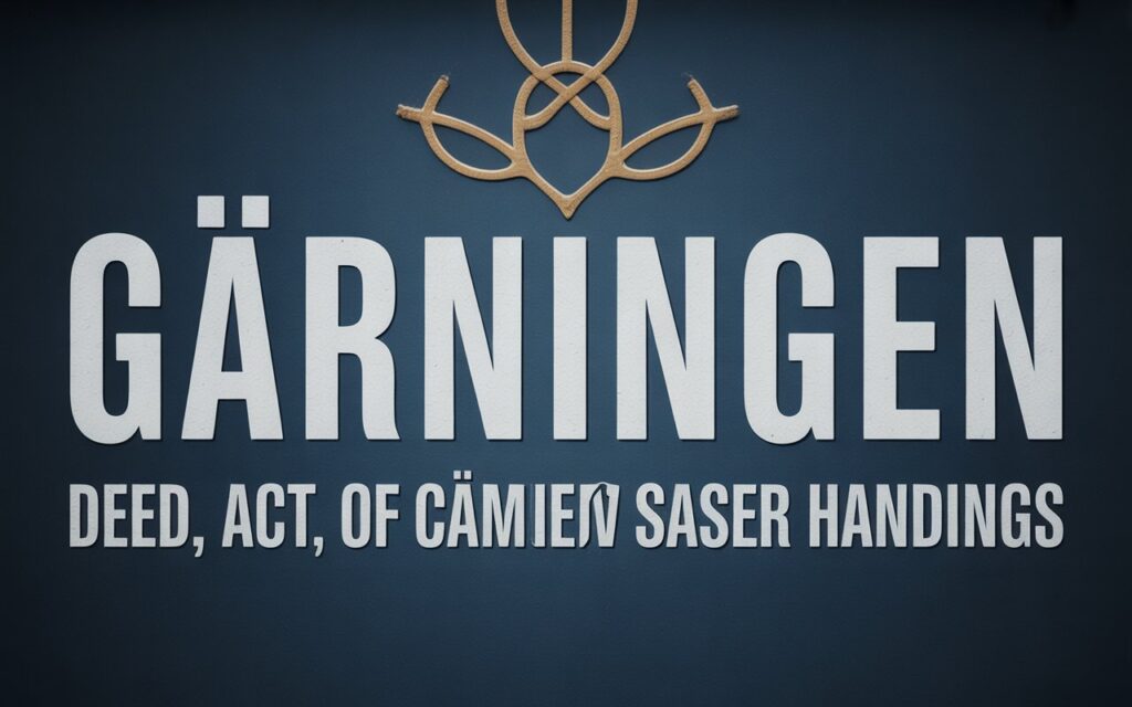gärningen 
