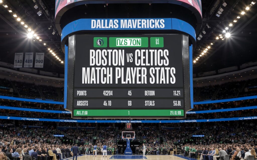 Dallas Mavericks vs Boston Celtics Match Player Stats