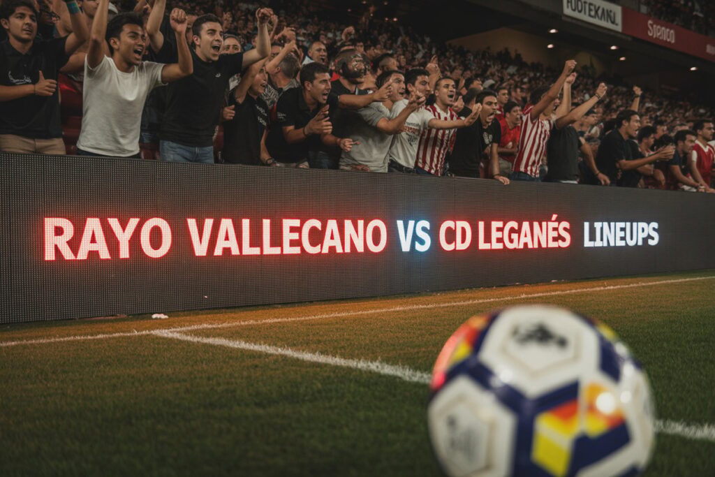 rayo vallecano vs cd leganés lineups